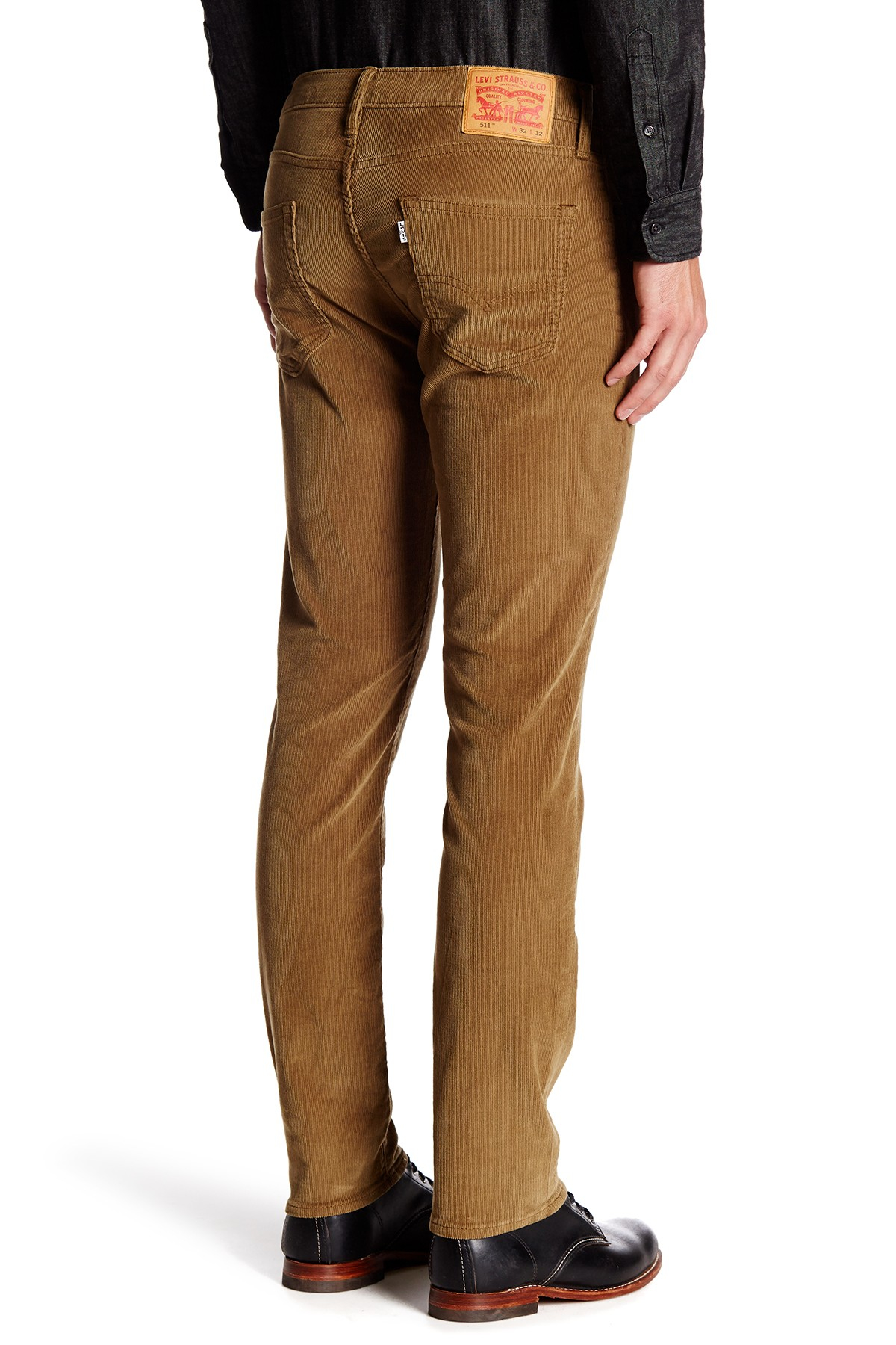 Lyst - Levi'S 511 Slim Fit Cougar Rinsed Corduroy Pant In Brown For Men